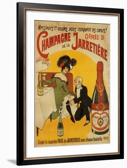 Champagne De La Jarretiere-null-Framed Art Print