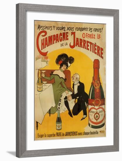 Champagne De La Jarretiere-null-Framed Art Print