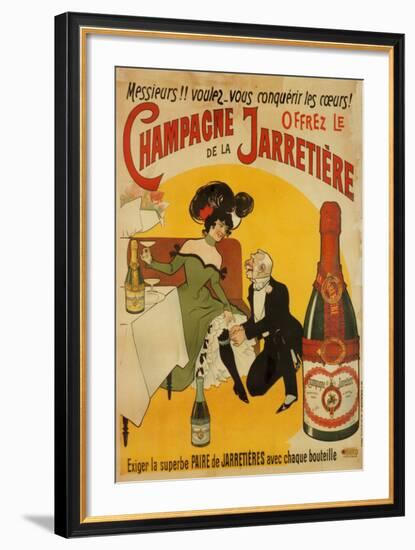 Champagne De La Jarretiere-null-Framed Art Print