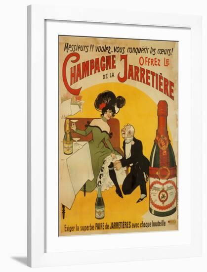 Champagne De La Jarretiere-null-Framed Art Print