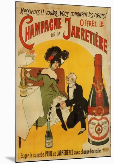 Champagne De La Jarretiere-null-Mounted Art Print