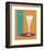 Champagne Flute in Orange-ATOM-Framed Giclee Print