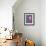 Champagne Flute in Purple-ATOM-Framed Giclee Print displayed on a wall