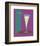 Champagne Flute in Purple-ATOM-Framed Giclee Print