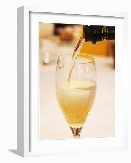 Champagne Flute with Gosset Grand Reserve Champagne, Restaurant Les Berceaux, Patrick Michelon-Per Karlsson-Framed Photographic Print