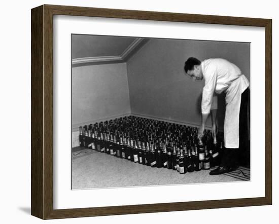 Champagne Hoard-null-Framed Art Print