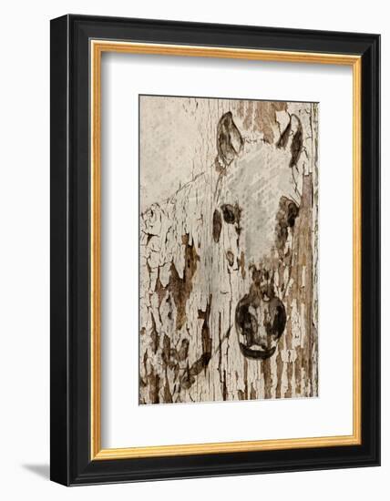 Champagne Horse-null-Framed Art Print