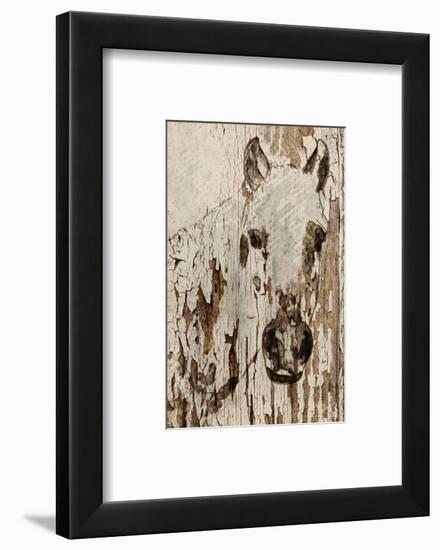 Champagne Horse-null-Framed Art Print