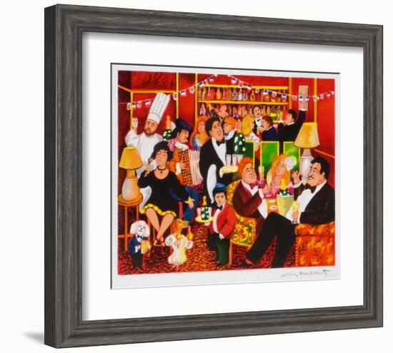 Champagne I-Guy Buffet-Framed Collectable Print
