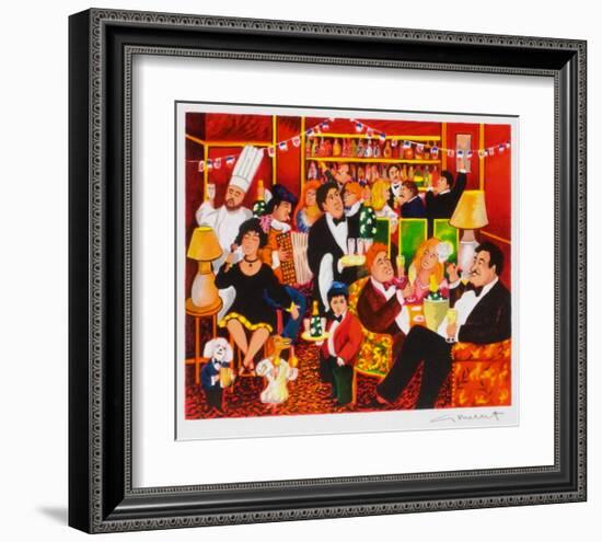 Champagne I-Guy Buffet-Framed Collectable Print