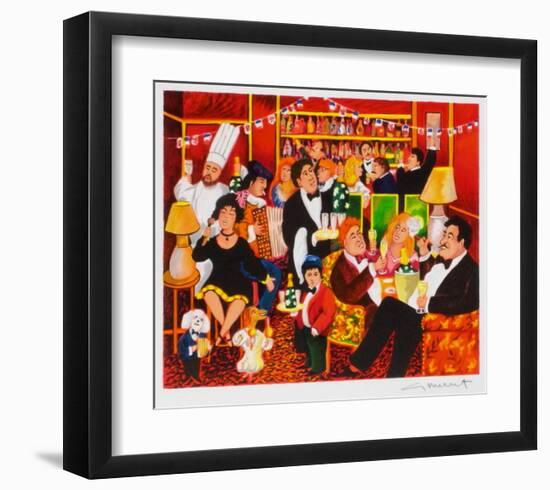 Champagne I-Guy Buffet-Framed Collectable Print