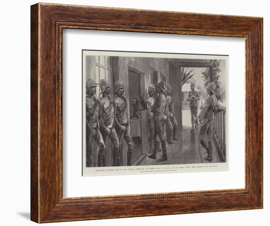 Champagne Luncheon Given by the Officer Commanding at Modder River to General and Mrs Cronje before-Richard Caton Woodville II-Framed Giclee Print