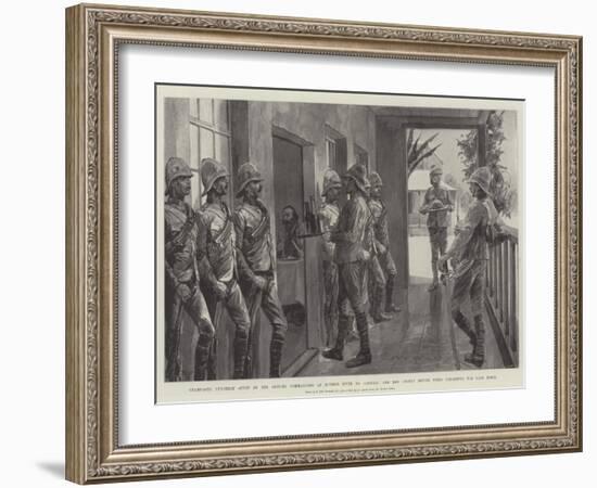 Champagne Luncheon Given by the Officer Commanding at Modder River to General and Mrs Cronje before-Richard Caton Woodville II-Framed Giclee Print