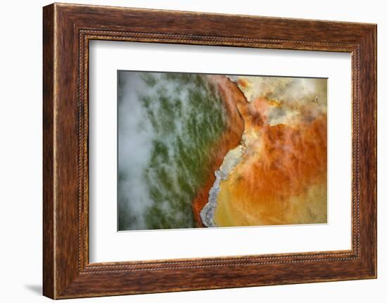 Champagne Pool and Artists Palette, Waiotapu Thermal Reserve, Rotorua, North Island, New Zealand-David Wall-Framed Photographic Print