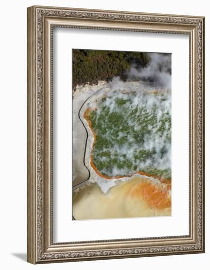 Champagne Pool and Artists Palette, Waiotapu Thermal Reserve, Rotorua, North Island, New Zealand-David Wall-Framed Photographic Print