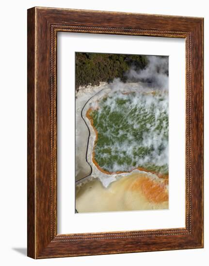 Champagne Pool and Artists Palette, Waiotapu Thermal Reserve, Rotorua, North Island, New Zealand-David Wall-Framed Photographic Print