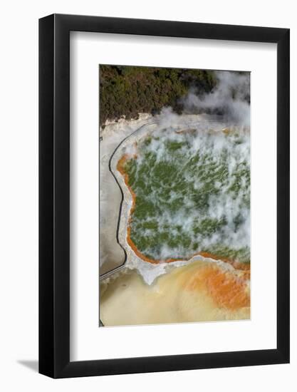 Champagne Pool and Artists Palette, Waiotapu Thermal Reserve, Rotorua, North Island, New Zealand-David Wall-Framed Photographic Print