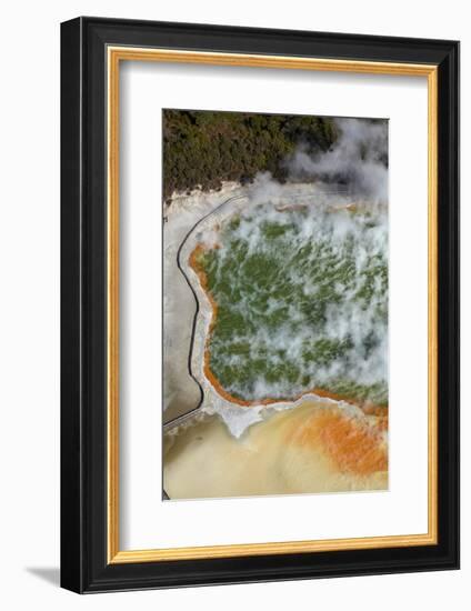 Champagne Pool and Artists Palette, Waiotapu Thermal Reserve, Rotorua, North Island, New Zealand-David Wall-Framed Photographic Print