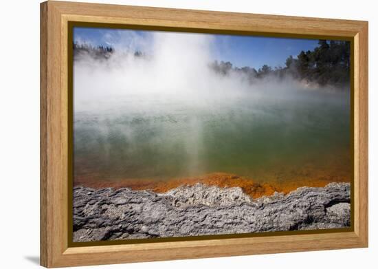 Champagne Pool, Hot Springs, Waiotapu Goethermal Wonderland, Rotorua, New Zealand, Oceania-Jeremy Bright-Framed Premier Image Canvas