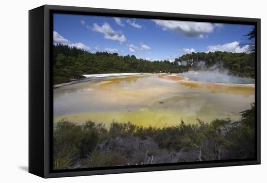 Champagne Pool, Hot Springs, Waiotapu Goethermal Wonderland, Rotorua, New Zealand, Oceania-Jeremy Bright-Framed Premier Image Canvas