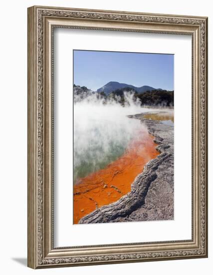 Champagne Pool, Wai-O-Tapu Thermal Wonderland, Bay of Plenty, North Island, New Zealand-Rainer Mirau-Framed Photographic Print