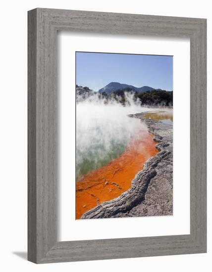 Champagne Pool, Wai-O-Tapu Thermal Wonderland, Bay of Plenty, North Island, New Zealand-Rainer Mirau-Framed Photographic Print