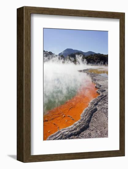 Champagne Pool, Wai-O-Tapu Thermal Wonderland, Bay of Plenty, North Island, New Zealand-Rainer Mirau-Framed Photographic Print