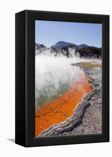 Champagne Pool, Wai-O-Tapu Thermal Wonderland, Bay of Plenty, North Island, New Zealand-Rainer Mirau-Framed Premier Image Canvas