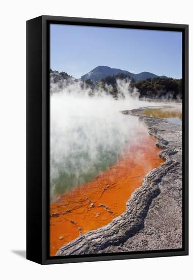 Champagne Pool, Wai-O-Tapu Thermal Wonderland, Bay of Plenty, North Island, New Zealand-Rainer Mirau-Framed Premier Image Canvas