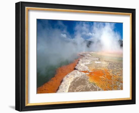 Champagne Pool, Waiotapu Thermal Wonderland near Rotorua, New Zealand-David Wall-Framed Photographic Print