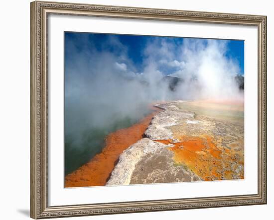 Champagne Pool, Waiotapu Thermal Wonderland near Rotorua, New Zealand-David Wall-Framed Photographic Print