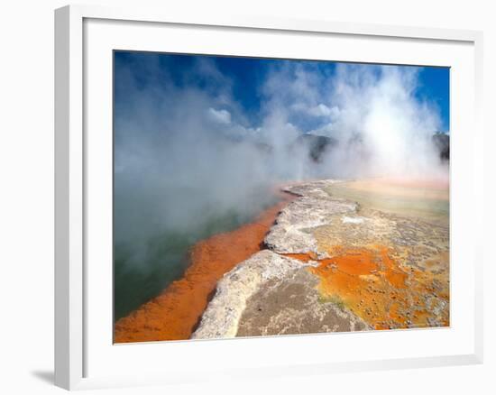 Champagne Pool, Waiotapu Thermal Wonderland near Rotorua, New Zealand-David Wall-Framed Photographic Print