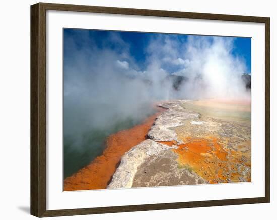 Champagne Pool, Waiotapu Thermal Wonderland near Rotorua, New Zealand-David Wall-Framed Photographic Print