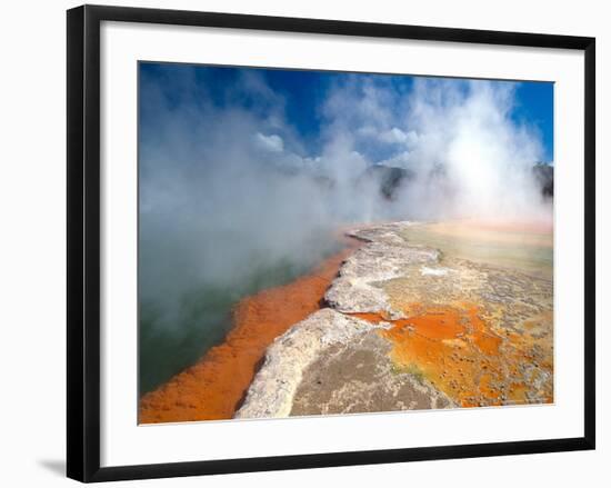 Champagne Pool, Waiotapu Thermal Wonderland near Rotorua, New Zealand-David Wall-Framed Photographic Print