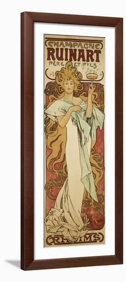 Champagne Ruinart, 1896-Alphonse Mucha-Framed Giclee Print