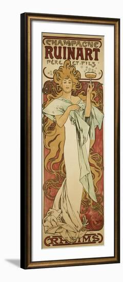 Champagne Ruinart, 1896-Alphonse Mucha-Framed Giclee Print