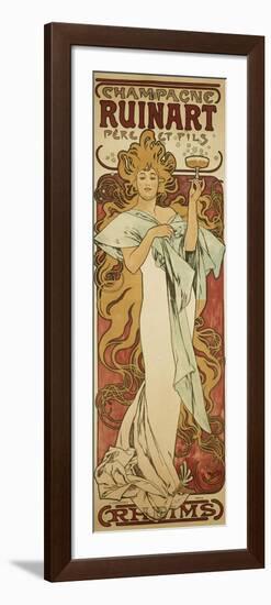 Champagne Ruinart, 1896-Alphonse Mucha-Framed Giclee Print