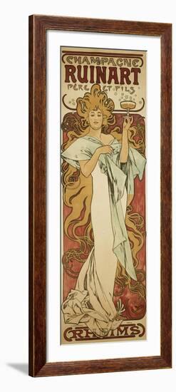 Champagne Ruinart, 1896-Alphonse Mucha-Framed Giclee Print