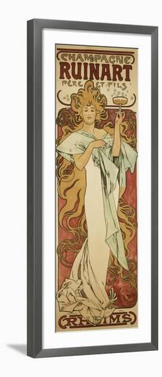 Champagne Ruinart, 1896-Alphonse Mucha-Framed Giclee Print