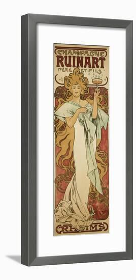 Champagne Ruinart, 1896-Alphonse Mucha-Framed Giclee Print