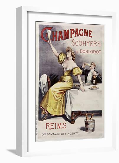 Champagne Scohyers-null-Framed Giclee Print