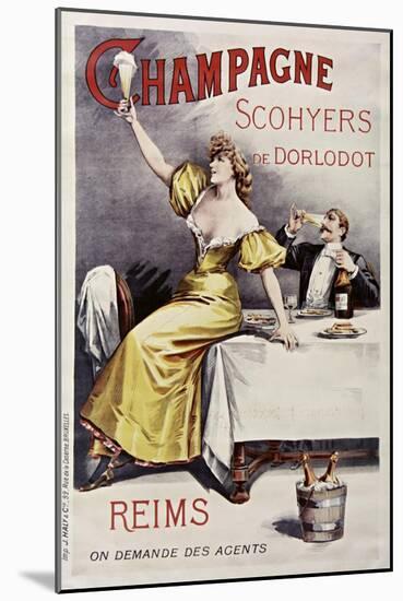 Champagne Scohyers-null-Mounted Giclee Print