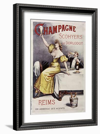 Champagne Scohyers-null-Framed Giclee Print