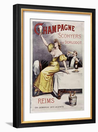 Champagne Scohyers-null-Framed Giclee Print