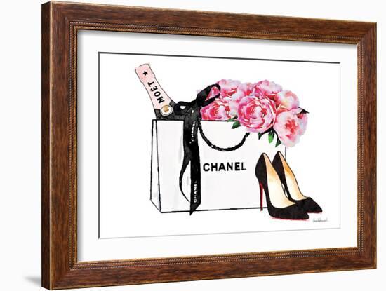 Champagne & Shopping-Amanda Greenwood-Framed Art Print