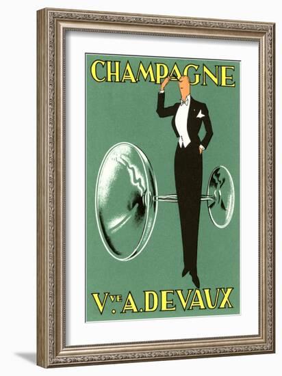 Champagne, Swell with Glass-null-Framed Art Print