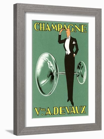 Champagne, Swell with Glass-null-Framed Art Print