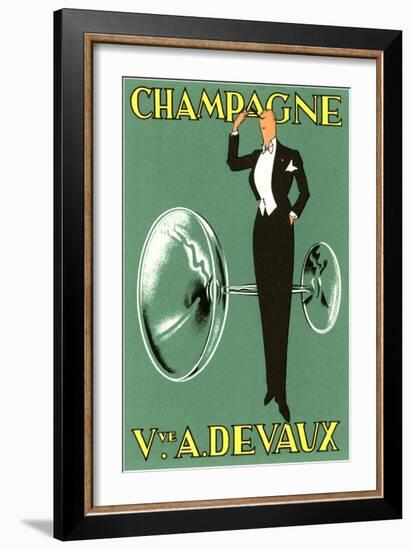 Champagne, Swell with Glass-null-Framed Art Print