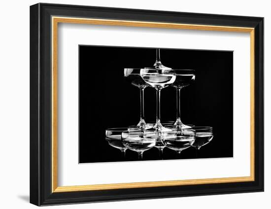 Champagne tower_10-1x Studio III-Framed Photographic Print