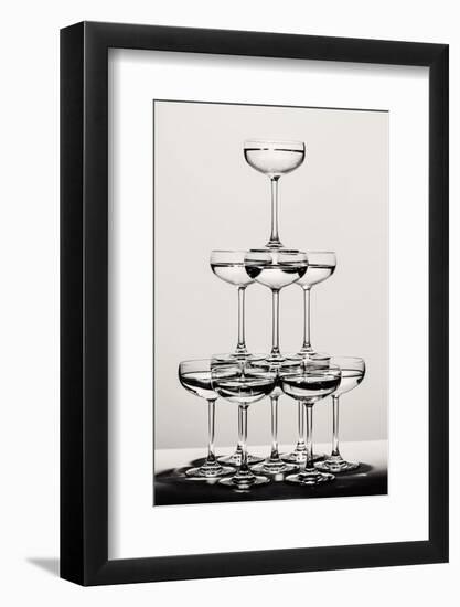 Champagne tower_6-1x Studio III-Framed Photographic Print